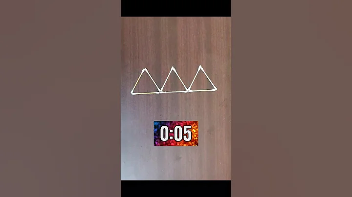 Make 4 Triangles by moving 2 sticks 😎 solved ✔️ #challenge #puzzle #shorts