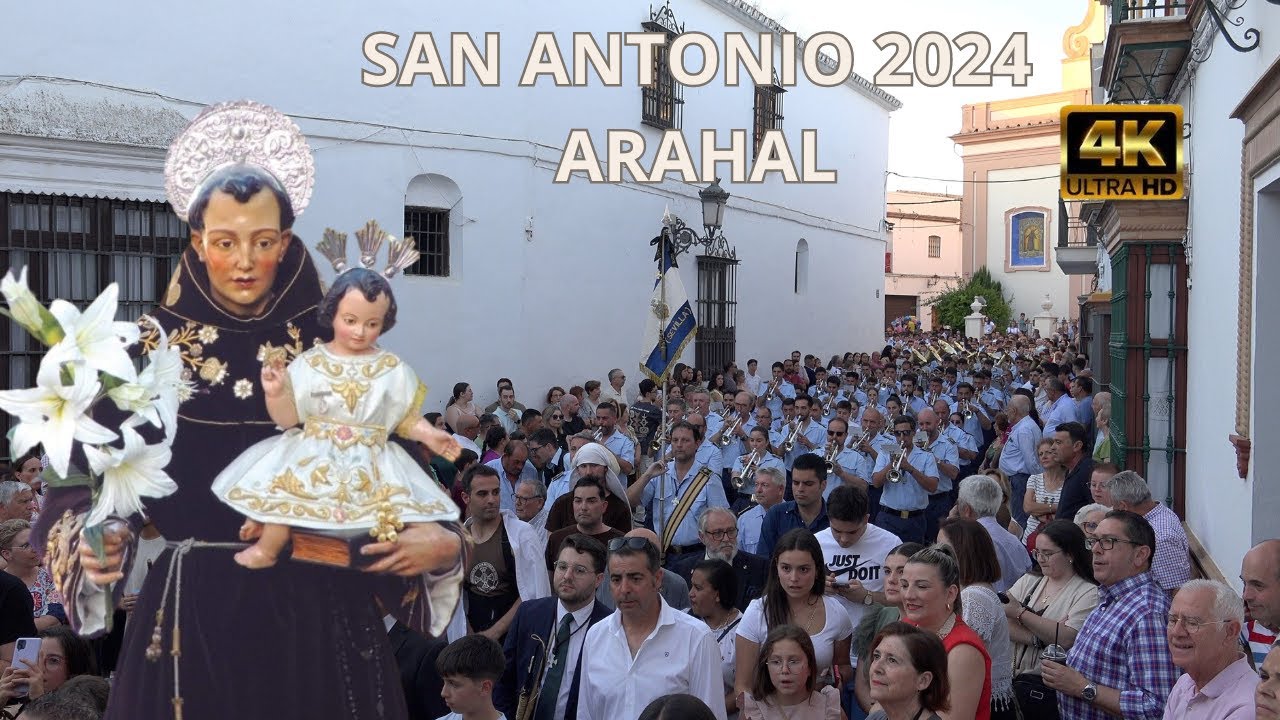 ESPECTACULAR!!  San Antonio de Arahal 2024 con la Agrupación Santa María Magdalena. 4K