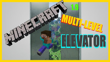 MineCraft Elevator! | Multi-Level | 1.9 PC and Console | New Concept!