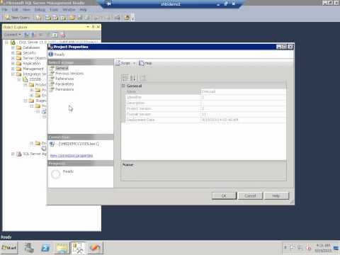 Configure an Integration Services project using SQL Server Management Studio (SSMS)