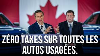 Zéro taxes sur toutes les autos usagées.