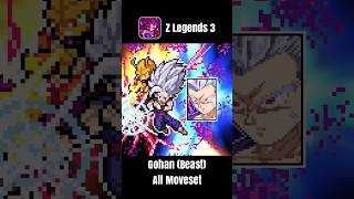 Z Legends 3 - Gohan Beast All Moveset In 1 Minute