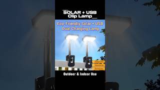 Solar & USB Dual Charging Clamp Lamp | Waterproof Motion Sensor LED | Outdoor Light #maetsuen