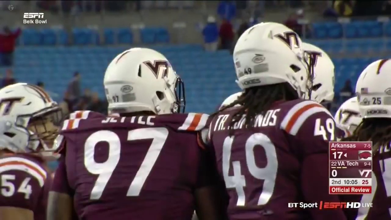 2016 Belk Bowl Arkansas vs Virginia Tech 1 YouTube