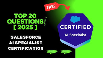 Salesforce Ai Specialist Certification Dumps || Updated Questions & Answers | 2025