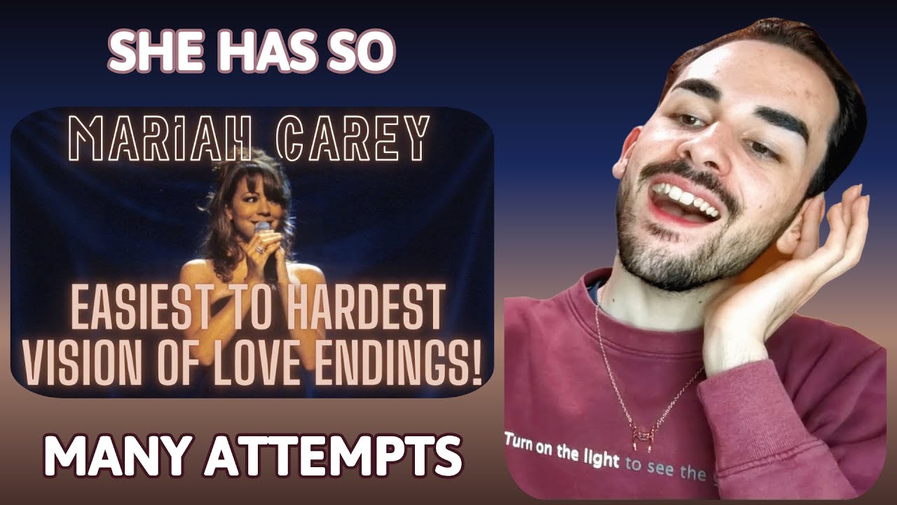Mariah Carey's Easiest to Hardest Vision Of Love Endings! | Reaction