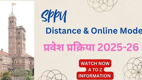 how to take external admission in pune university | DISTANCE & ONLINE MODE ADMISSION 2025-26 | #sppu