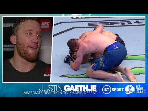 "You made your dad proud" Justin Gaethje reveals what he said to Khabib while crying on the floor ??