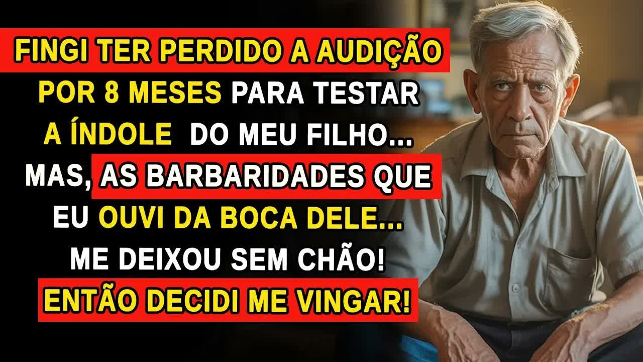 "Esse velho nojento ainda vai durar quanto tempo? Tô cansado de sustentar esse parasita." Ouvi essa frase saindo da boca do meu único filho, Maurício, enquanto ele achava que eu estava surdo. Eu...