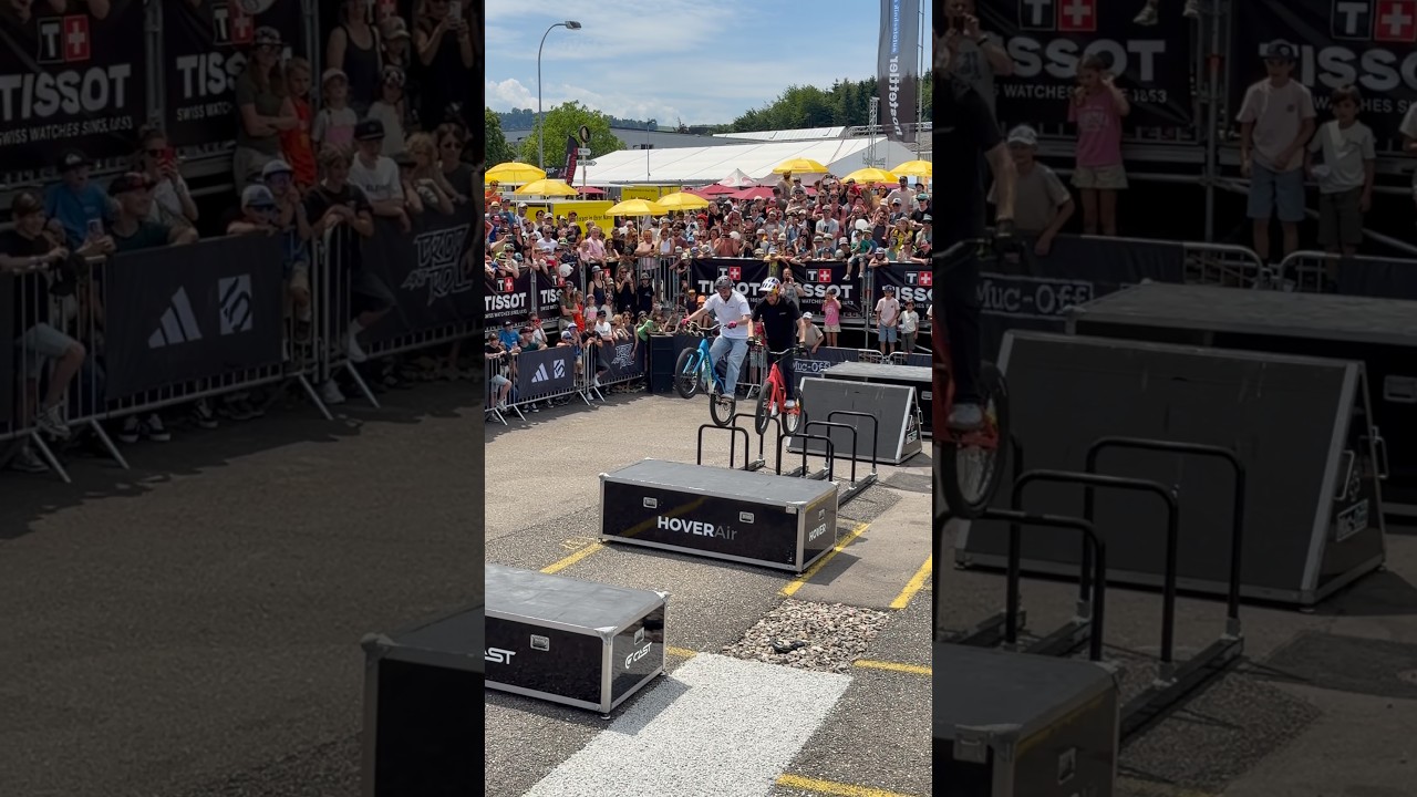 Photo finish with @Danny_MacAskill at Drop And Roll shows this weekend! #trialsbike