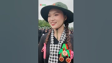 Nữ chiến sĩ dân quân tự hào được khi tham gia diễu binh, diễu hành kỷ niệm 80 năm Quốc khánh 2-9