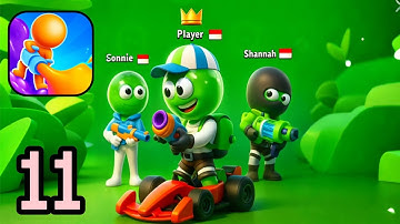 Dye Hard - Color War - Gameplay Walkthrough Part 11 - Paint, Shoot & Win! (iOS, Android)