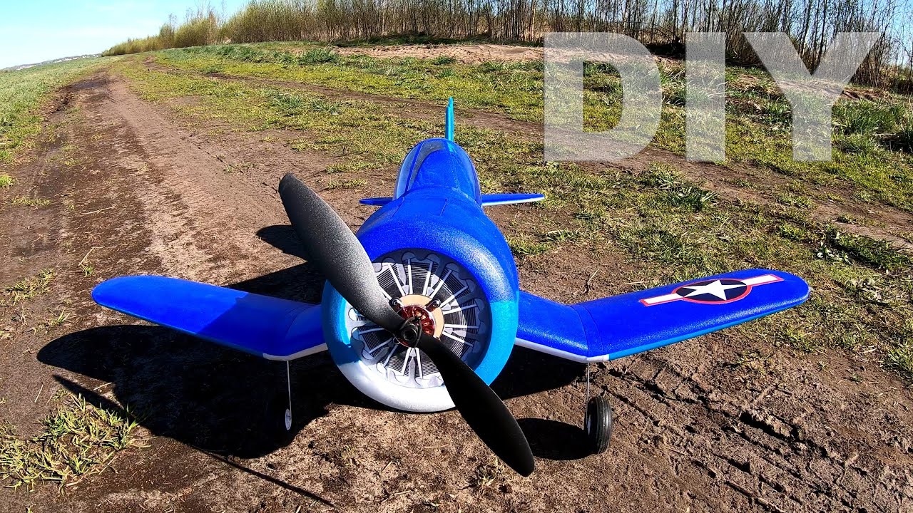 Cartoon Fatty F4U Corsair RC plane DIY