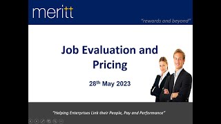 Job Evaluation and Pricing on 28 May 2023
