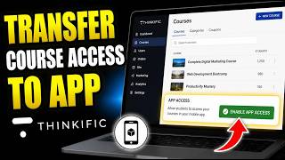 How to transfer course access from Thinkific into no-code app - Easy Tutorial