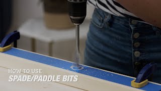 How To Use Spade/Paddle Bits