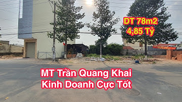 Bán Đất Dĩ An (281) Mặt Tiền Đường Trần Quang Khải Rộng 28m, Hoàng Hải BĐS
