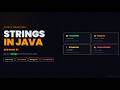 STRING IN JAVA || SESSION 01 || DSA IN JAVA