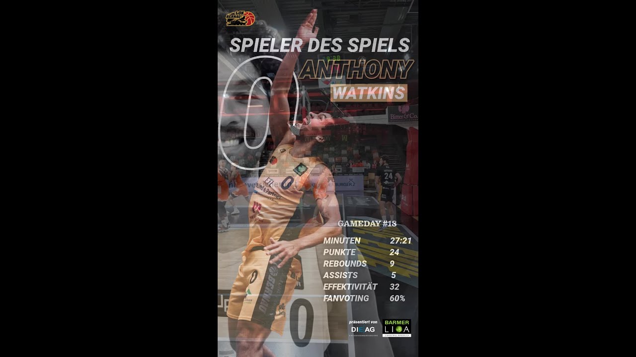 Gameday #18 – Spieler des Spiels / Anthony Watkins #0
