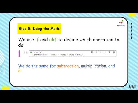 Simple Math Calculator | Python Editor | PictoBlox