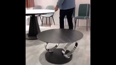Rotating multifunctional stainless steel coffee table video 1