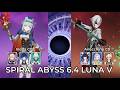 C0 Ineffa Lunar Charge & C0 Arlecchino | Spiral Abyss Floor 12 | Genshin Impact 6.4 Luna V