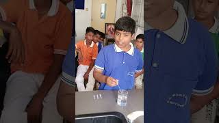 Test of acid and base using litmus paper.