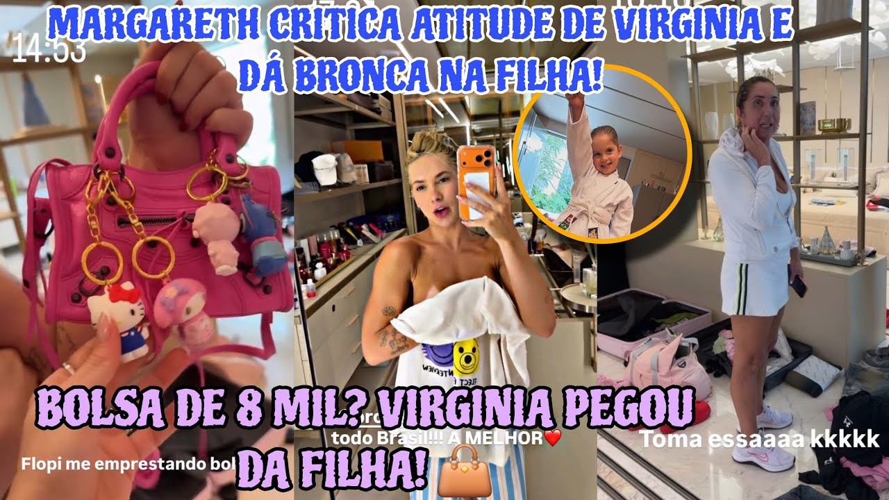 VIRGINIA ROUBA A CENA COM BOLSA DE MARIA FLOR E LEVA BRONCA DA MÃE! 👜✈️