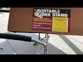 Harbor Freight Portable Stand unbox and setup
