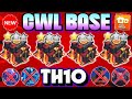 TOP-5 TH10 BEST FOR CWL BASE AND WAR BASE  WITH COPY LINKS || TH10 CWL BASE ANTI EVERYTHING 2025