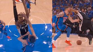 Wemby DUNKS ON Chet Holmgren then elbows Hartenstein in face in Game 7 screenshot 1