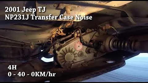 2001 Jeep TJ NP231 Transfer Case Noise
