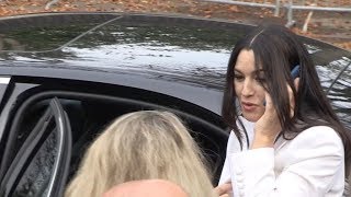 Exclusive Monica Bellucci Arriving At Vivement Dimanche Recording In Paris