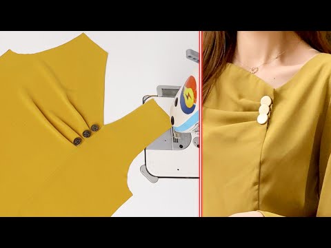 Magical ways to women's cut and sew the collar neck designs. It can be done on all blouses & kurti