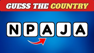 ​🌍 Guess the Country by its Scrambled Name! 🧩 (Easy to Impossible Challenge)