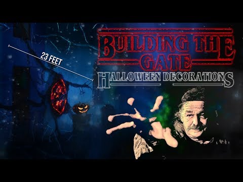 Building the Gate from Stranger Things DIY Halloween Decorations