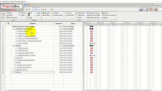ProjectLibre Basic Tutorial 01