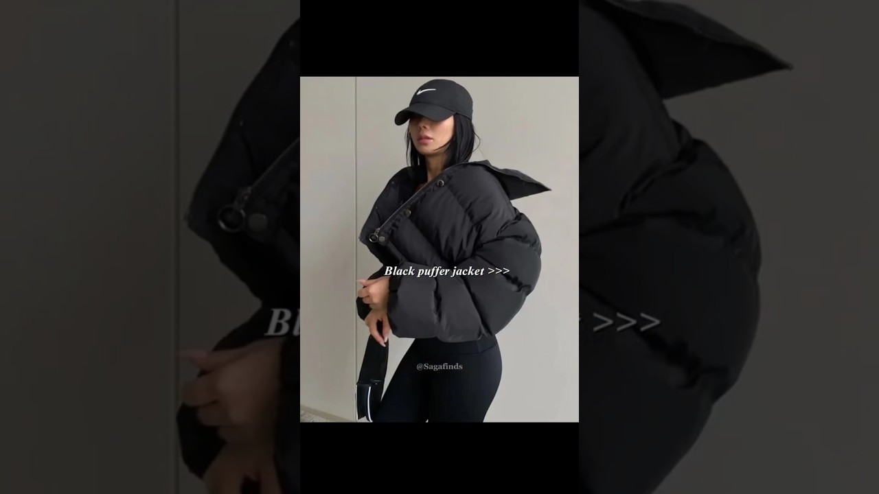 Black puffer jacket is a need 