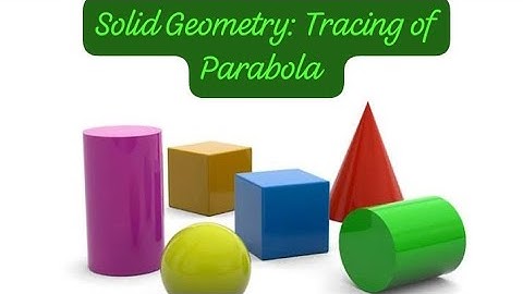 Solid geometry: Tracing  of Parabola