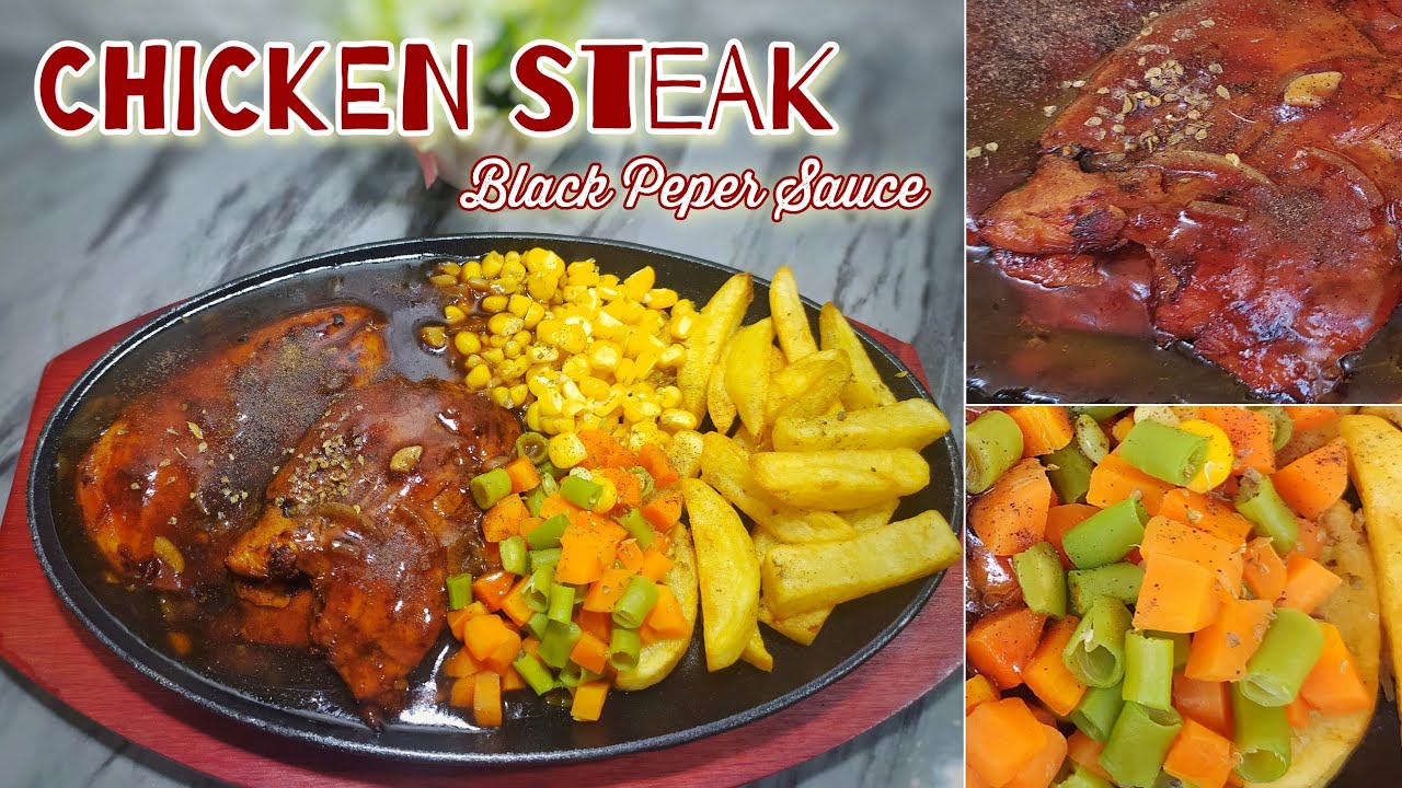 Steak Ayam Saus Lada Hitam Chicken Steak Black Peper Sauce YouTube