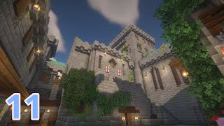 Minecraft | How to Build a Castle - Part 11: Entrance and Tower screenshot 5