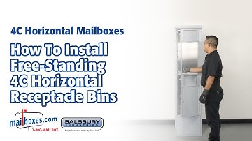 Mailboxes.com | How to Install Free-Standing 4C Receptacle Bins