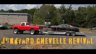 Part 2 of the junkyard Chevelle from Highway auto salvage Pennsylvania ! 