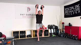 Double Kettlebell Overhead March/Carry