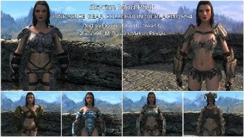 Skyrim Mod PS4: UNP SPICE GEAR COLLECTION (REPLACER) PS4 Port by Inoyen, Credits: tiwa44