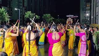 బృందావనమాలి కోలాటం డాన్స్ బై బ్యూటిఫుల్ లేడీస్ || Brundavanamali Kolatam Dance By Beautiful