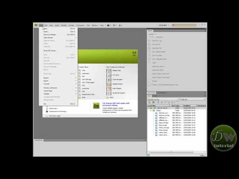 Insert Rollover Images into Dreamweaver part 1