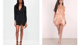 Satin Wrap Mini Dress