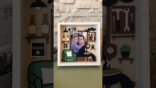 DIY Photo Frame for Best Dad Ever (Garage Version) 🎁 #fathersdaygiftideas #cricut #silhouettecameo