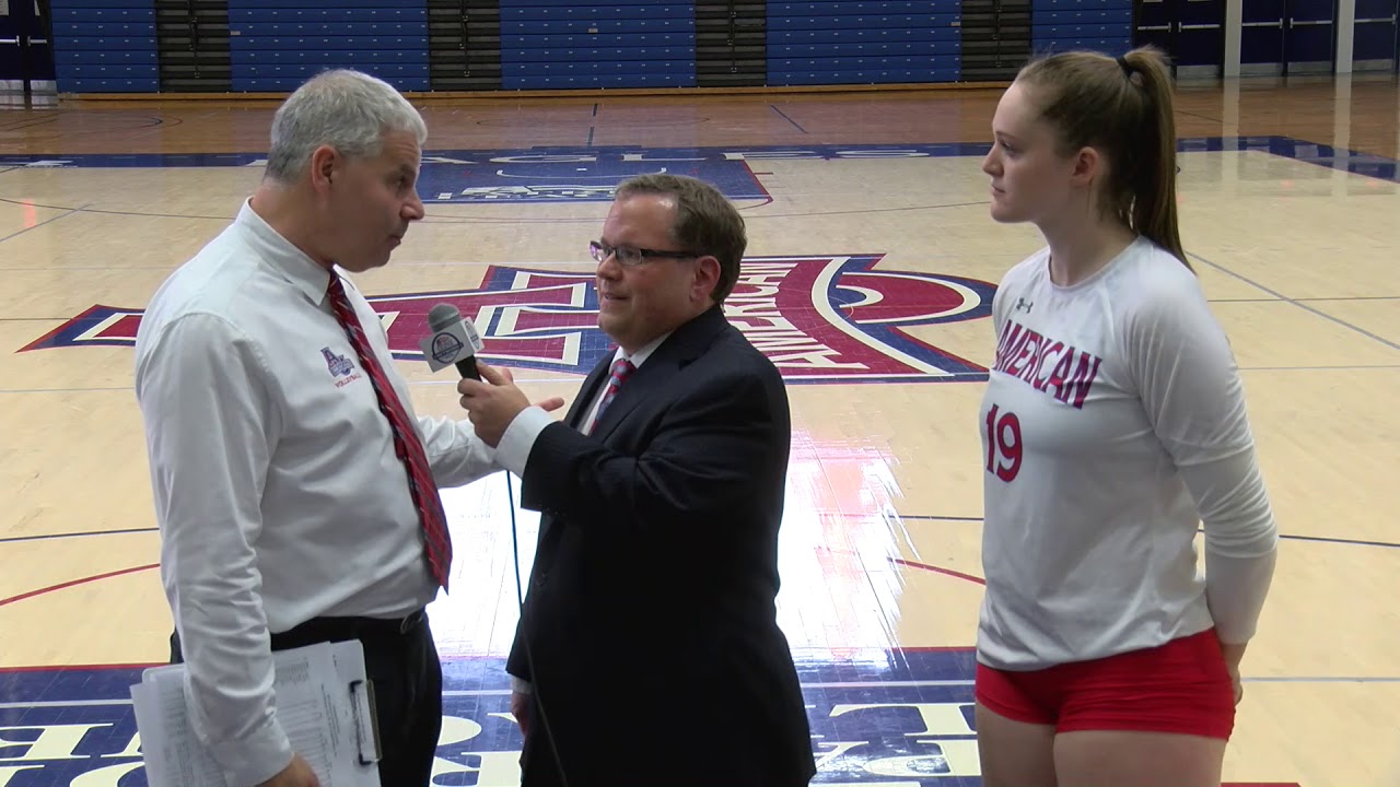 Au Volleyball Postgame Interview Vs Navy 10 20 17